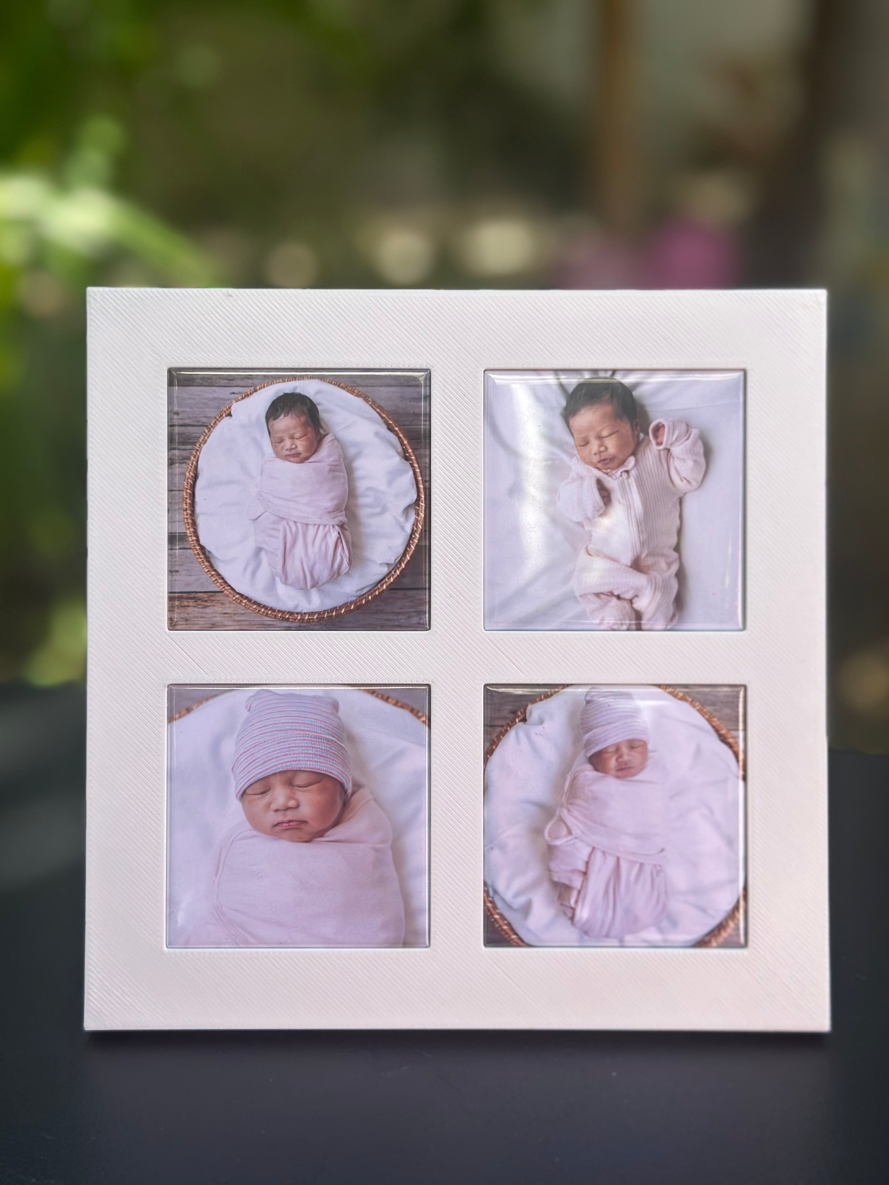 4-piece 2x2 Photo Magnet Frame