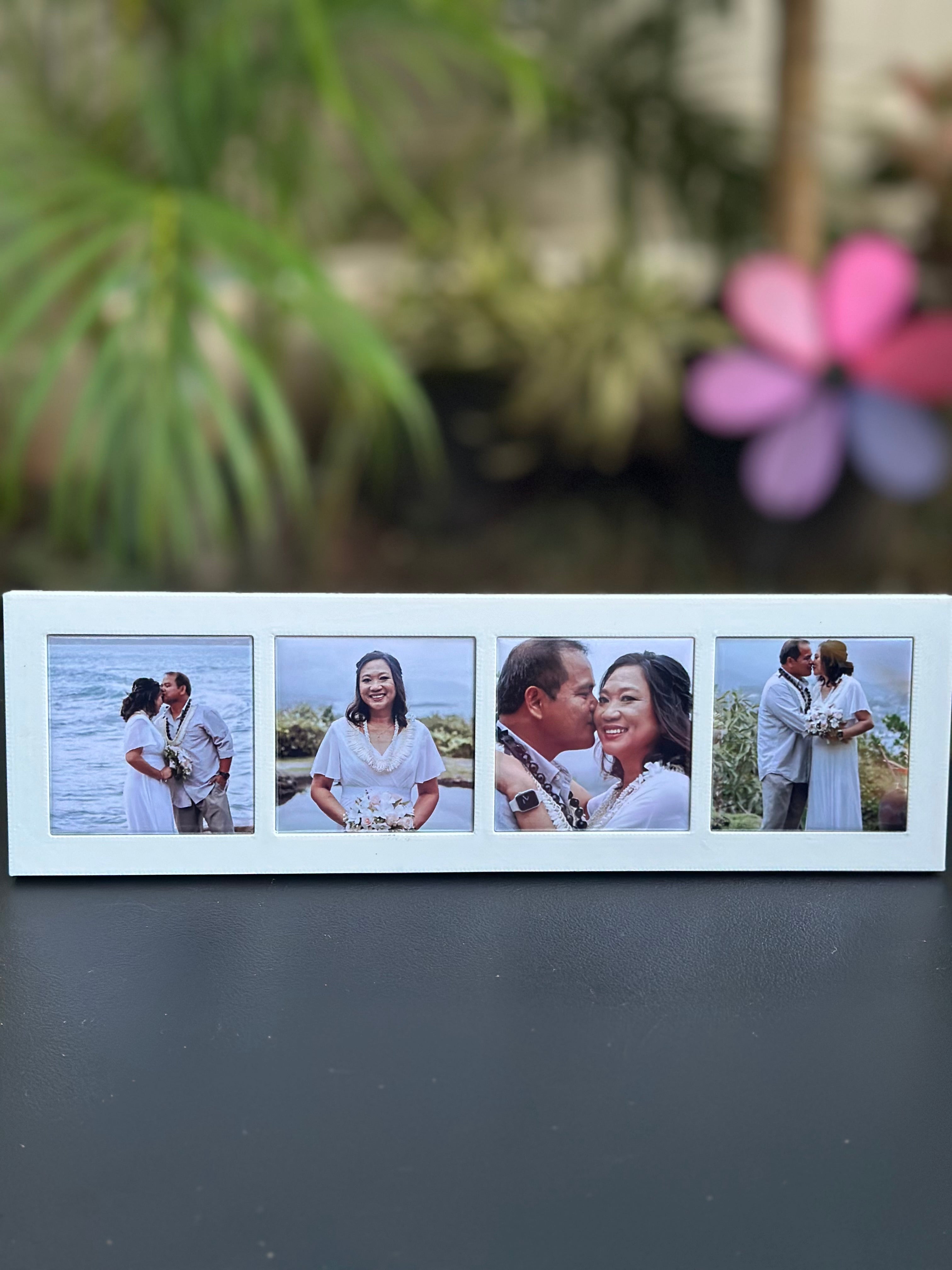 4-piece 2x2 Photo Magnet Frame