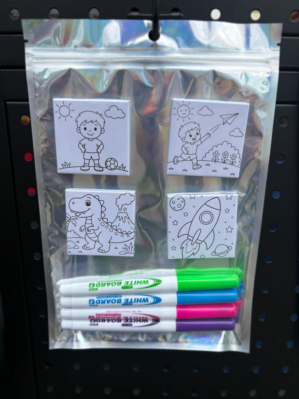 2x2 Dry Erase Coloring Magnets