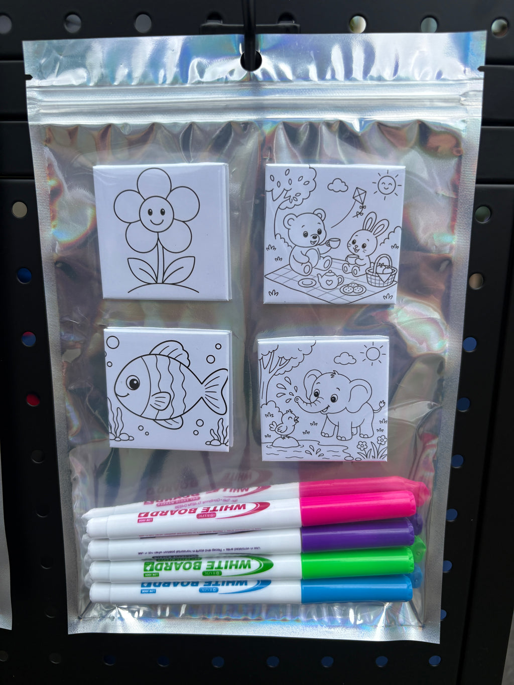 2x2 Dry Erase Coloring Magnets