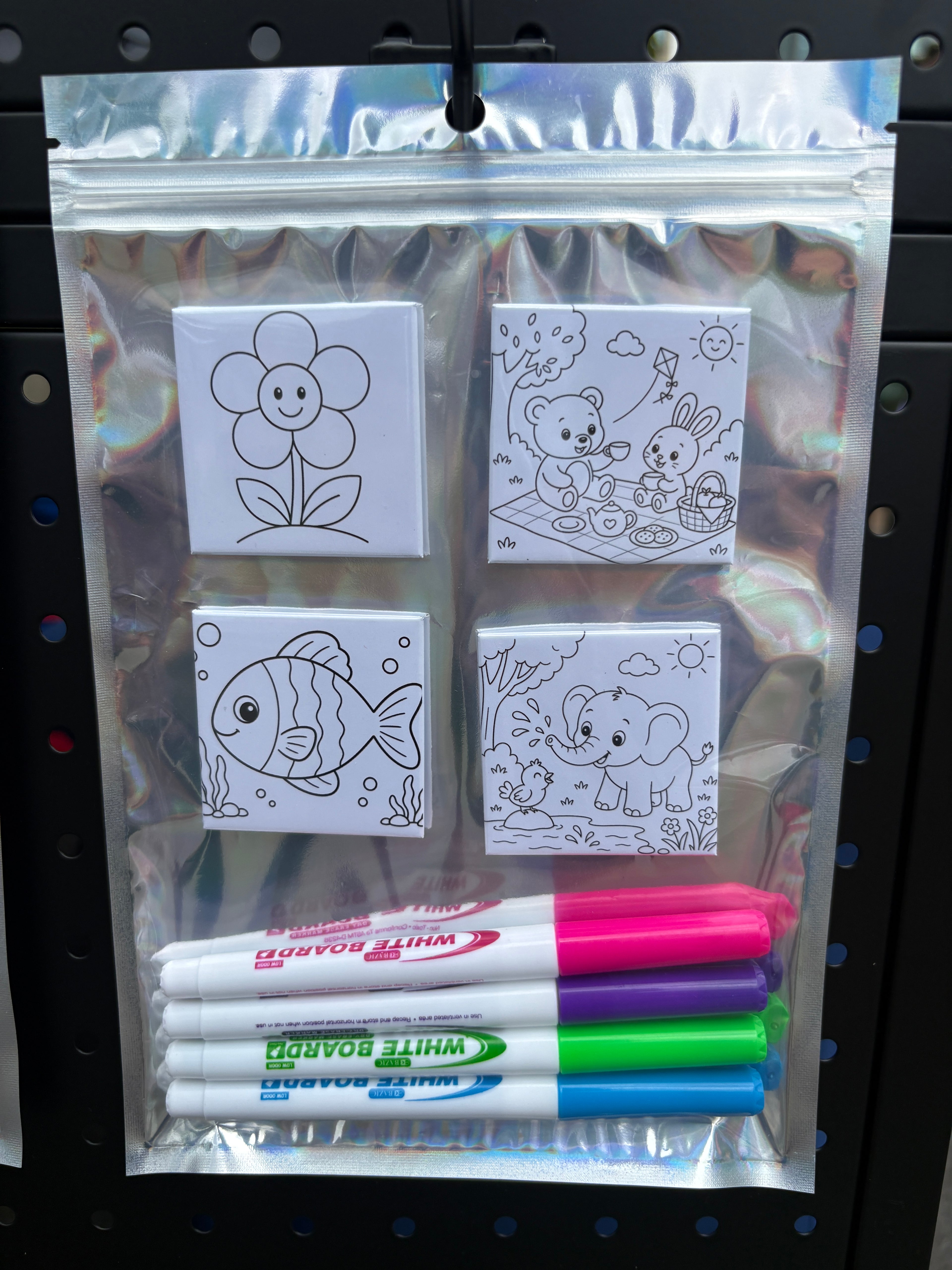 2x2 Dry Erase Coloring Magnets