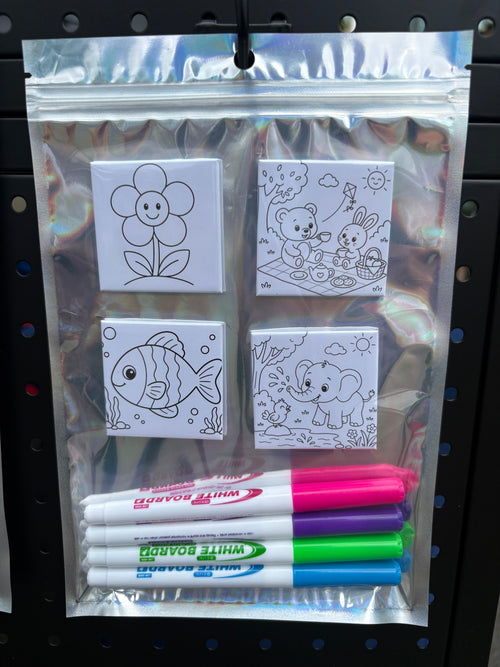 2x2 Dry Erase Coloring Magnets