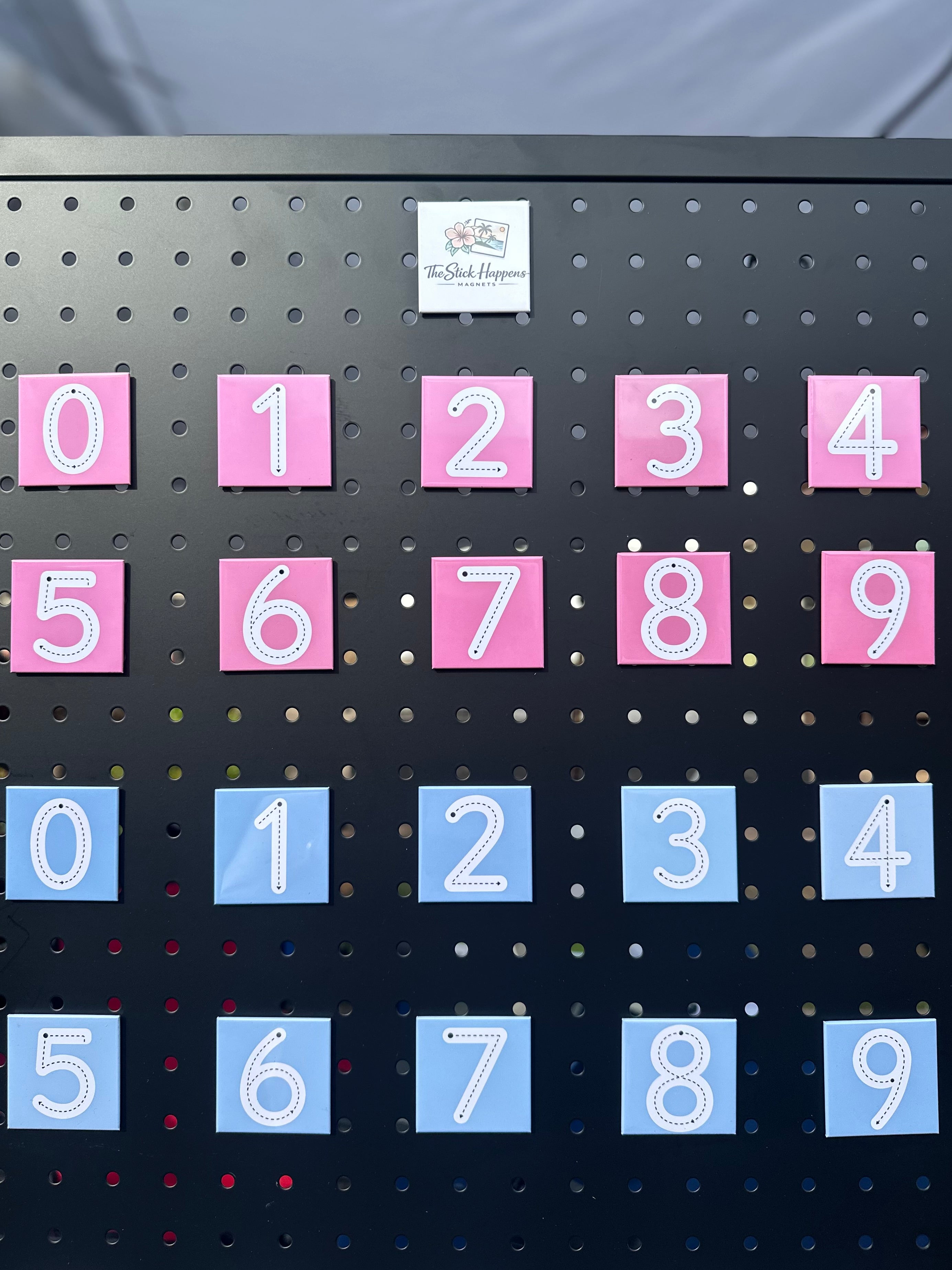 Reusable Dry Erase Number Magnet Set
